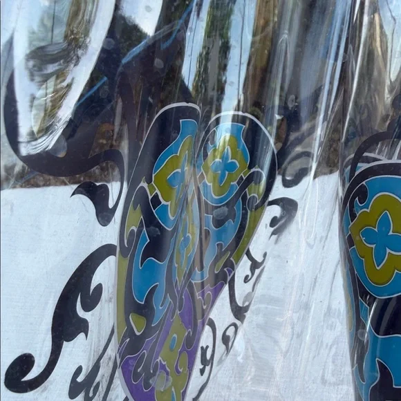 BRIGHTON SUMMER HEART Clear Plastic Navy Leather Straps Tote Purse.💙 - Picture 10 of 17